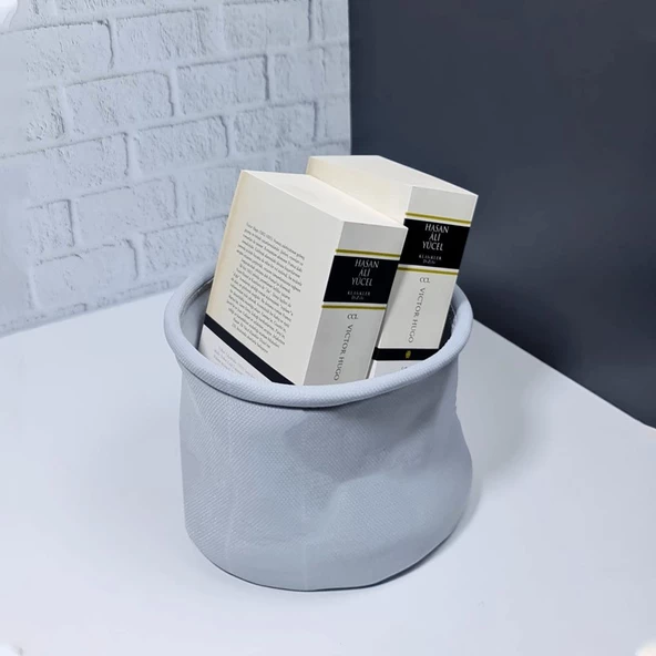 Hometarz Dekoratif Yuvarlak Sepet Ev İçi Düzenleyici Organizer - 5