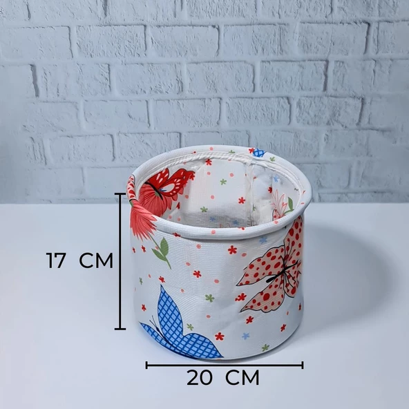 Hometarz Dekoratif Yuvarlak Sepet Ev İçi Düzenleyici Organizer - 3