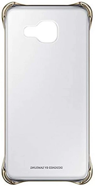 Samsung Galaxy A3 2016 (SM-A310) Clear Cover Şeffaf Kılıf, Gold EF-QA310CFEGWW