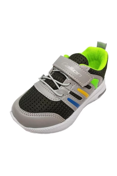 Callion 02 Işıklı Anorak Cırtlı Patik Çocuk Spor Ayakkabı Haki Buz Fıstık Yeşil