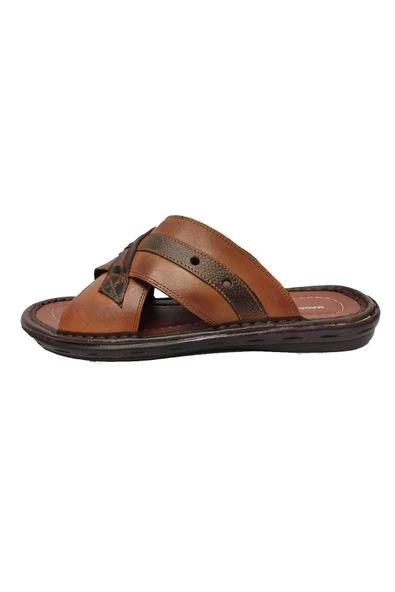 Sultan 106 Hakiki Deri Fashion Taban Erkek Terlik - 6