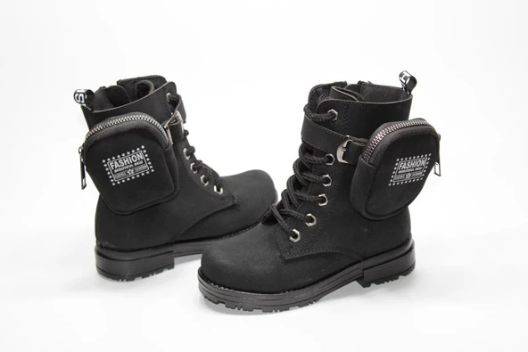 ENSA KIZ ÇOCUĞU ORTOPEDİK KAYMAZ TABAN CÜZDANLI FERMUARLI BOT - 9