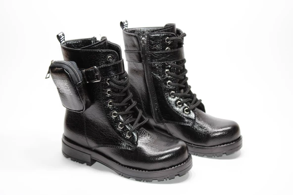 ENSA KIZ ÇOCUĞU ORTOPEDİK KAYMAZ TABAN CÜZDANLI FERMUARLI BOT - 19