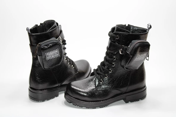 ENSA KIZ ÇOCUĞU ORTOPEDİK KAYMAZ TABAN CÜZDANLI FERMUARLI BOT - 13