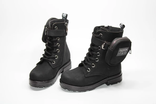 ENSA KIZ ÇOCUĞU ORTOPEDİK KAYMAZ TABAN CÜZDANLI FERMUARLI BOT - 3