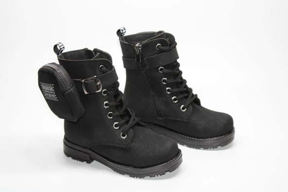 ENSA KIZ ÇOCUĞU ORTOPEDİK KAYMAZ TABAN CÜZDANLI FERMUARLI BOT - 14