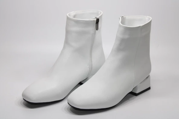 LADYPARK ALÇAK KALIN TOPUK FERMUARLI KADIN GÜNLÜK BİLEK BOT - 4