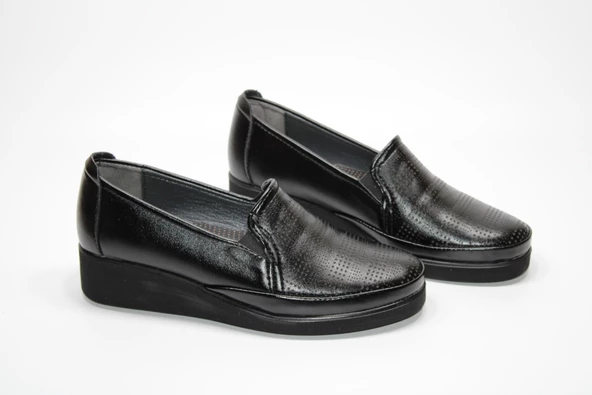 HANIMCA İÇİ DERİ ORTOPEDİK JEL DOLGU TOPUK GÜNLÜK ANNE AYAKKABI - 2