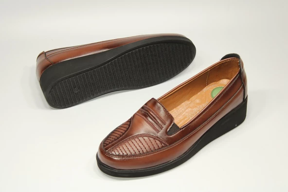 HANIMCA ORTOPEDİK TABAN KADIN GÜNLÜK RAHAT DOLGU ANNE AYAKKABISI - 4