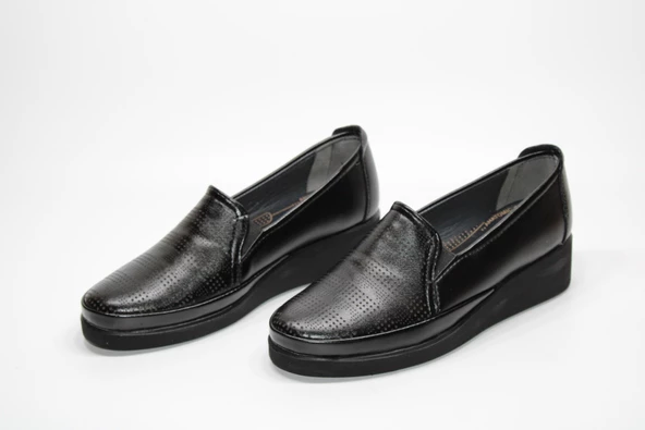 HANIMCA İÇİ DERİ ORTOPEDİK JEL DOLGU TOPUK GÜNLÜK ANNE AYAKKABI - 6