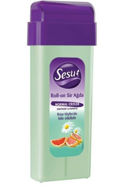 Sesu Roll-on Sir Ağda 100 ml Yeşil Greyfurt Papatya