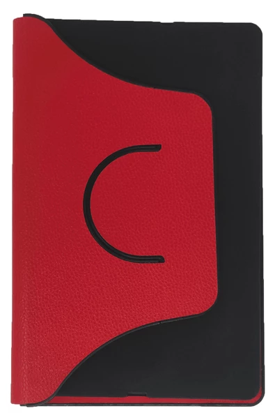 Samsung T500 Kırmızı Tablet Kılıfı Stantlı Silikonlu Tam Koruma - 4