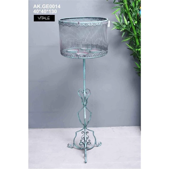 Vitale Antik Green Ayaklı Tealıght AK.GE0014 - 2