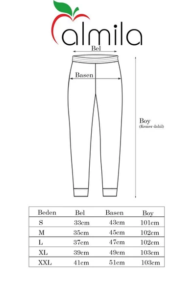 Yüksek Bel Beli Lastikli Likralı Pantolon 4081 (İnterlok Çelik Örgü) - 6