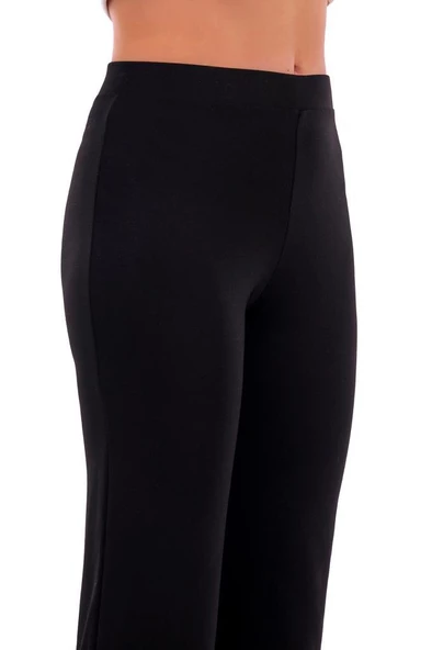 Yüksek Bel Beli Lastikli Likralı Pantolon 4081 (İnterlok Çelik Örgü) - 5