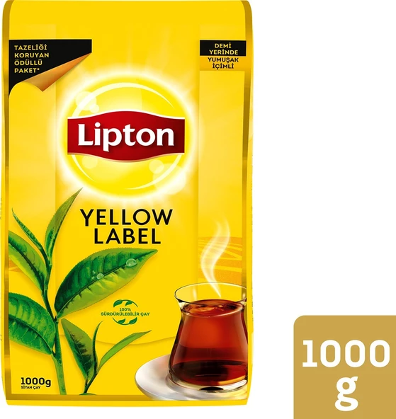 Lipton Yellow Label Dökme Siyah Çay 1000 gr