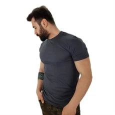 Basic Antrasit Erkek T-Shirt - 2