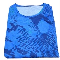 Mavi Desenli Boyu Uzun T-Shirt 102 - 4