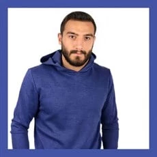 Boyu Uzun Spor Sweatshirt Mavi - Resim 3