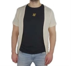 Önü Açık Waffle Krem T-shirt ürün görseli