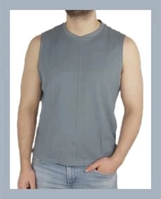 Mavi Waffle Kolsuz T-shirt 1065 ürün görseli