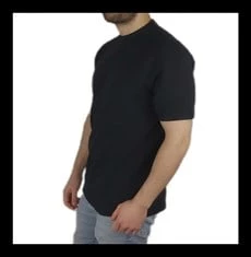 Basic Lakost Siyah T-shirt - 2