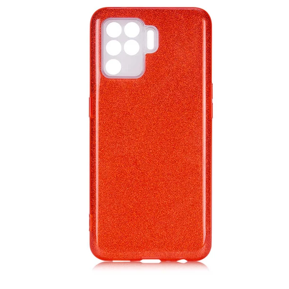 Oppo Reno 5 Lite Kılıf Simli Renkli Silikon - 9