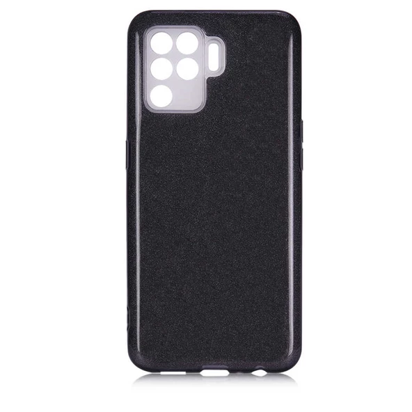 Oppo Reno 5 Lite Kılıf Simli Renkli Silikon - 8