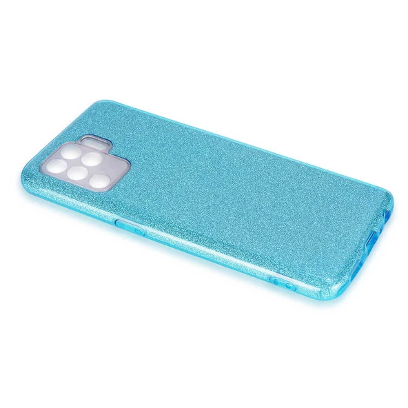 Oppo Reno 5 Lite Kılıf Simli Renkli Silikon - 2