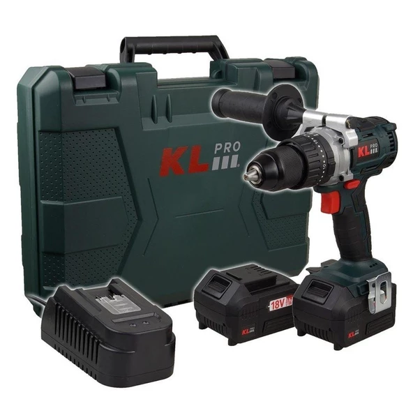 Klpro 18Volt/5.0Ah Li-ion Kömürsüz Prof. Darbeli Matkap Kldm18b-50 ürün görseli 1