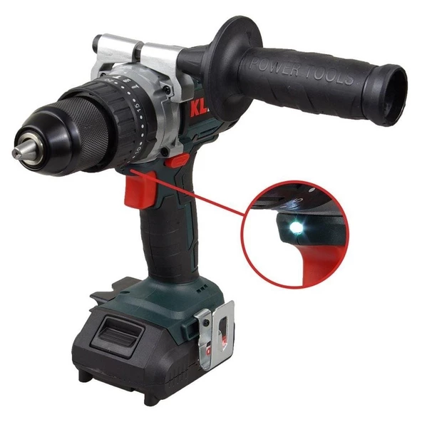 Klpro 18Volt/2.0Ah Li-ion Kömürsüz Prof. Darbeli Matkap Kldm18b-20 - 2
