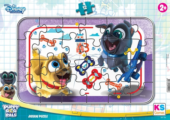 Puppy Dog Pals Bingo ve Rolinin Maceraları Frame Puzzle/Yapboz 12 Parça