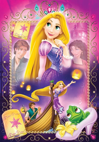 Rapunzel (Tangled) Lisanslı Kutulu Puzzle/Yapboz 50 Parça - 2