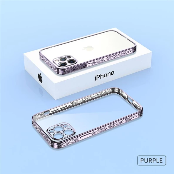İphone 13 Plating Kreatif Desenli Silikon Telefon Kılıfı - Resim 10
