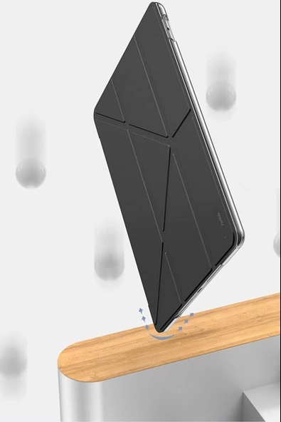 Apple iPad Pro 11 2021 3.Nesil Kalemlikli Standlı Katlanır Kılıf - Resim 9