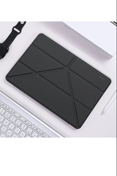 Apple iPad Pro 11 2021 3.Nesil Kalemlikli Standlı Katlanır Kılıf - Resim 8