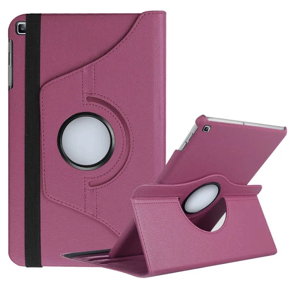 Galaxy Tab A 8.0 (2019) T290 Fuchsia Dönebilen Standlı Kılıf - 4