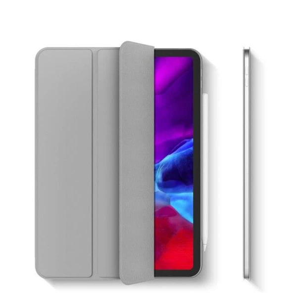 Apple iPad 9.7 2018 Fuchsia Smart Cover Standlı 1-1 Kılıf - Resim 7