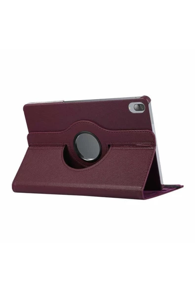 Lenovo M10 TB-X505F için Fuchsia Dönebilen Standlı Tablet Kılıfı - 9