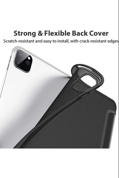 Apple iPad 9.7 2017 2018 5.6.Nesil Kalemlikli Katlanabilir Kılıf - Resim 12