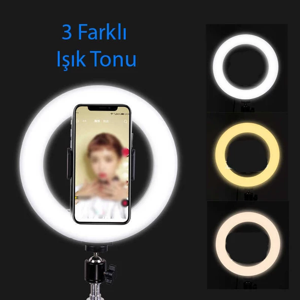 Fuchsia M20 Işıklı Telefon Tutucu Ring Light - 4