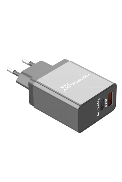 Konfulon C59 QC USB 3.0 + Type-C PD 20W Seyahat Hızlı Şarj Cihazı - 5