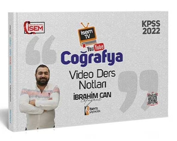 İsem Yayıncılık 2022 İsem TV KPSS Genel Kültür Coğrafya Video Ders Notu - 1