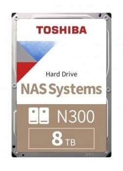 8TB TOSHIBA N300 7200RPM SATA3 NAS 128MB HDWG480UZSVA