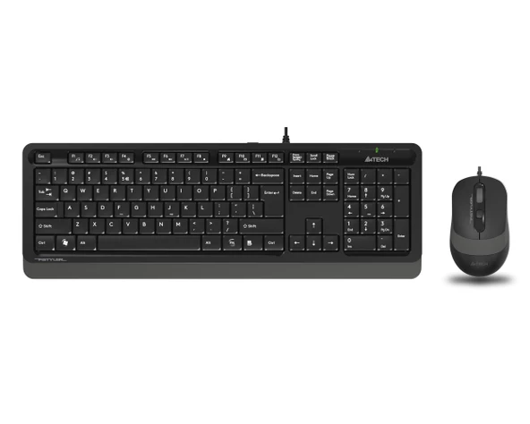 A4 TECH F1010 Q USB GRİ TR MM KLAVYE+OPTİK MOUSE - 4