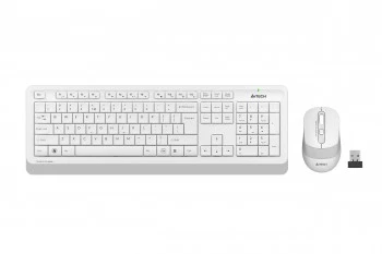 A4 TECH FG1010 Q 2.4 GHZ USB BEYAZ KLAVYE+MOUSE KABLOSUZ SET - 2