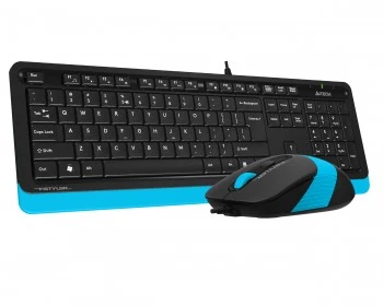 A4 TECH F1010 Q USB MAVİ TR MM KLAVYE+OPTİK MOUSE - 2