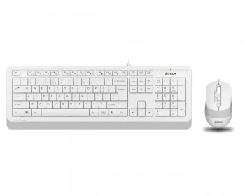 A4 TECH F1010 Q USB BEYAZ TR MM KLAVYE+OPT MOUSE - 2