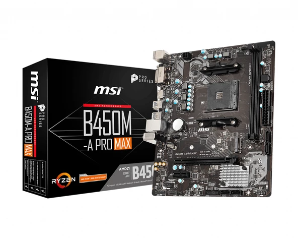 MSI B450M-A PRO MAX DDR4 3466 HDMI USB3.2 mATX - Resim 6