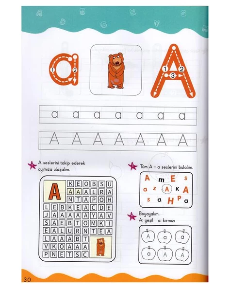 Evdeki Okulum Harfler Kitabım - Resim 2
